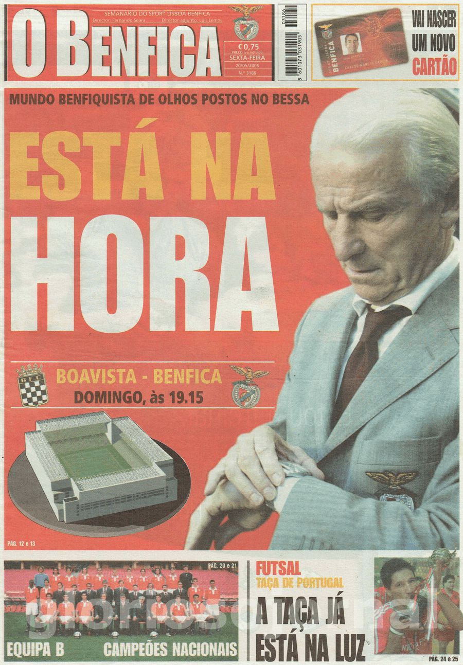 jornal o benfica 3186 2005-05-20